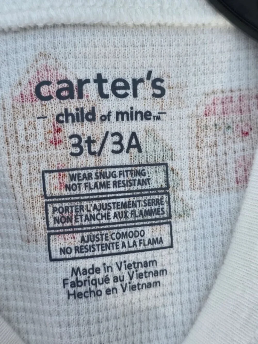 Carter's Child of Mine 3T Christmas Gingerbread Pajamas NWT
